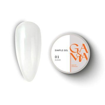 Simple gel 001 Clear, 15ml 7701517 фото