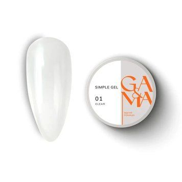 Simple gel 001 Clear, 30ml 7700237 фото