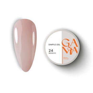 Simple gel 024 Bezhevyy, 15ml 7702828 фото