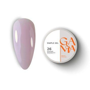 Simple gel 026 Nizhno rozhevyy, 15ml 7701485 фото