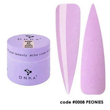 Builder gel Peonies 0008, 15ml BGD8-15 фото