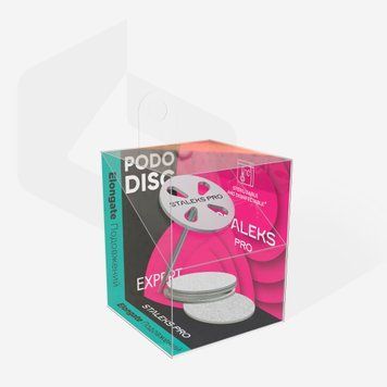 Диск педикюрний PODODISC М EXPERT зі змінними файлами 180 грит 5 шт PDset-20 фото